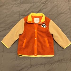 Tiny Cottons Colorblock fleece jacket